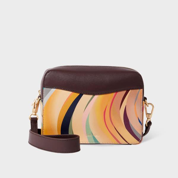 paul smith women's 'dusky swirl' leather camera bag multicolour