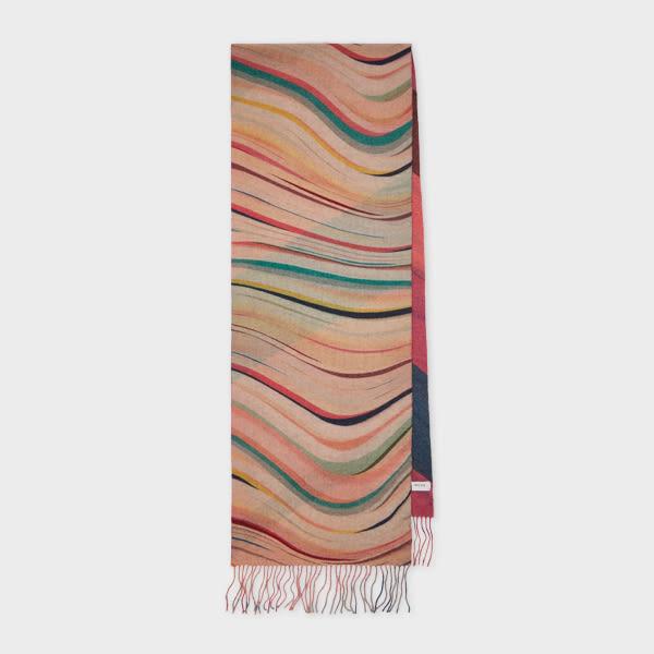 paul smith women's 'dusky swirl' scarf multicolour