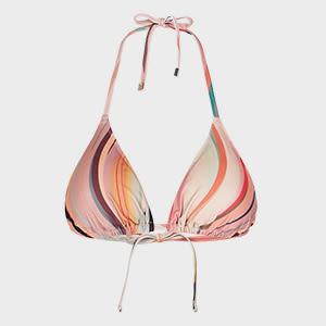 paul smith women's 'dusky swirl' triangle bikini top multicolour
