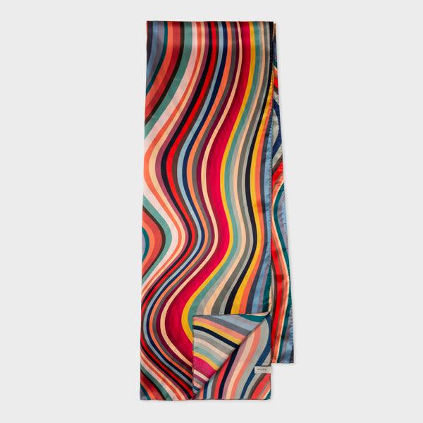paul smith women's 'swirl' silk scarf multicolour