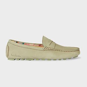 paul smith women's 'tibbs' moss green driving loafers