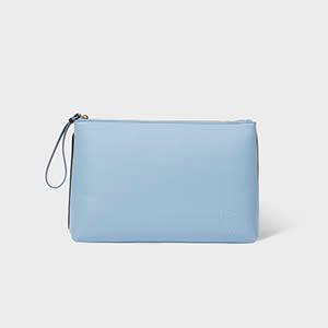 paul smith women's blue leather purse pouch
