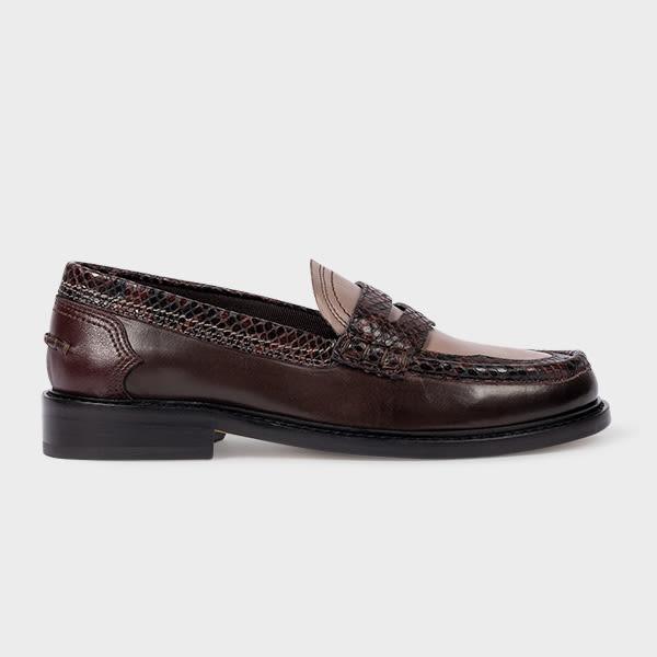 paul smith women's brown 'toluca' loafers