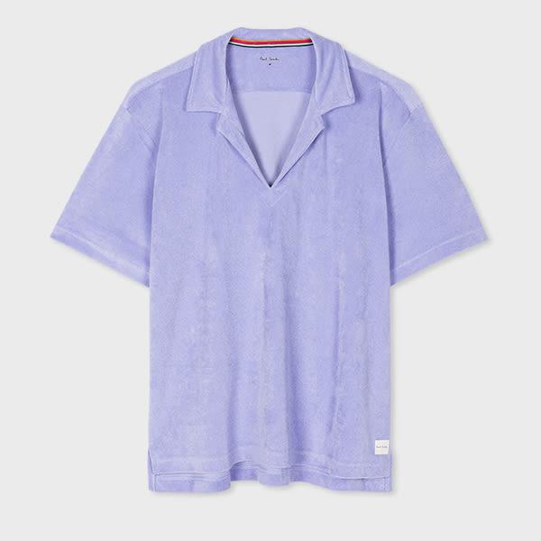 paul smith women's cornflower blue towelling lounge top