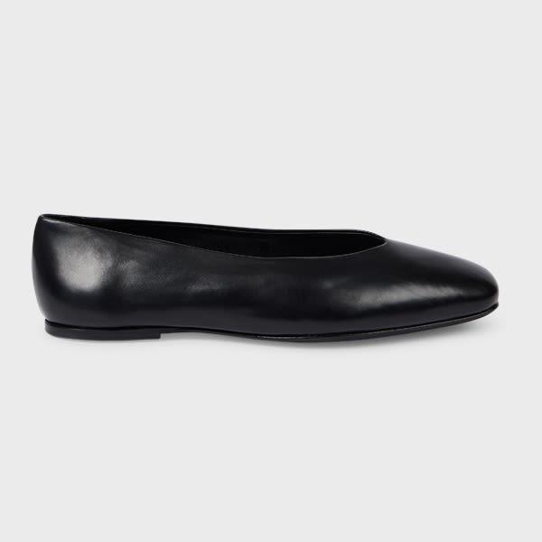 paul smith women's leather 'topanga' ballet flats black