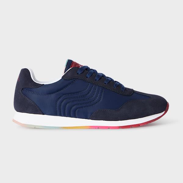 paul smith women's navy blue 'domino' sneakers