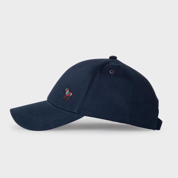 paul smith women's navy zebra logo baseball cap blue