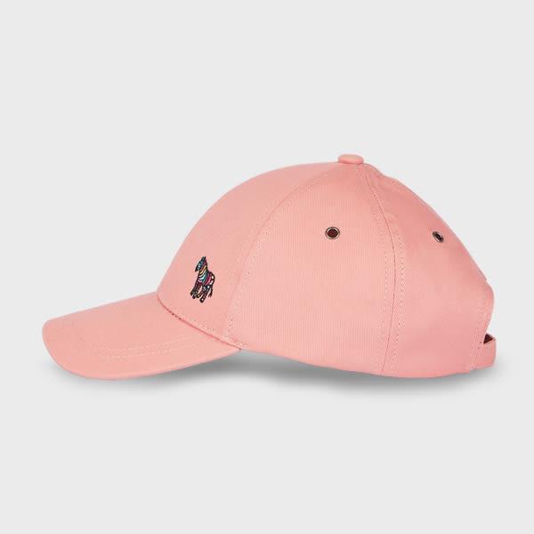 paul smith women's pink 'zebra' cotton baseball cap