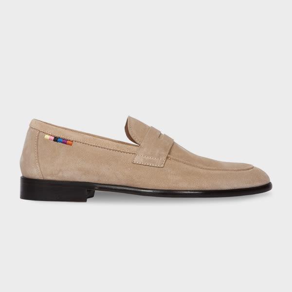 paul smith women's sand suede 'figaro' loafers brown