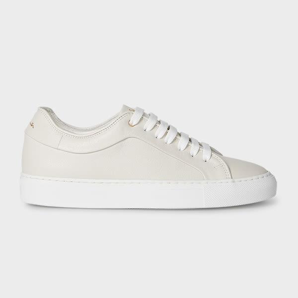 paul smith women's white basso leather sneakers