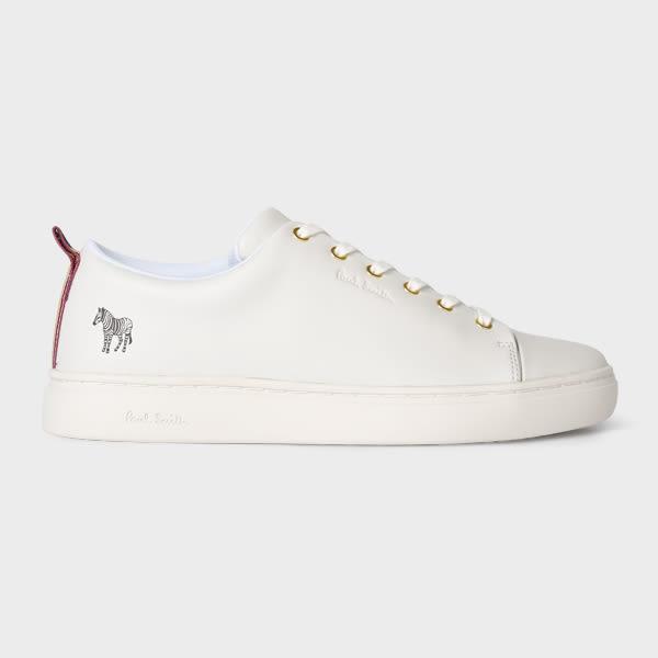paul smith women's white leather 'lee' sneakers