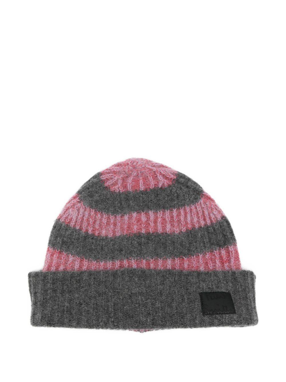 paul smith wool striped beanie