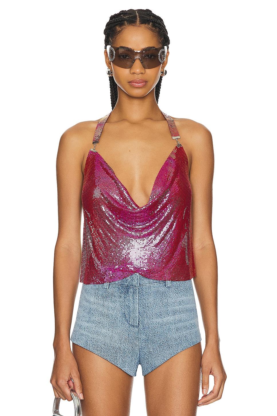 paula drape halter top
