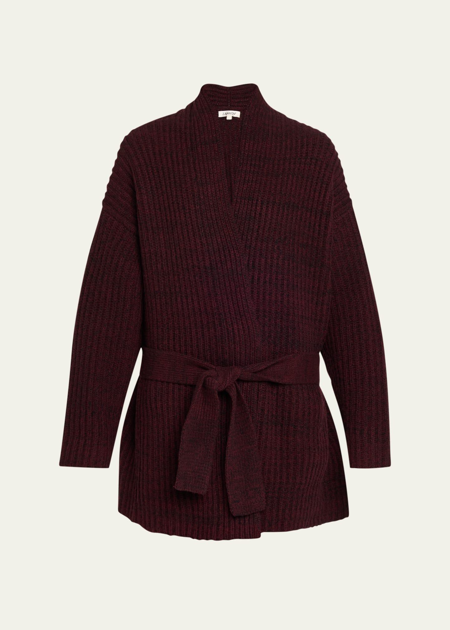 paulina wool wrap cardigan