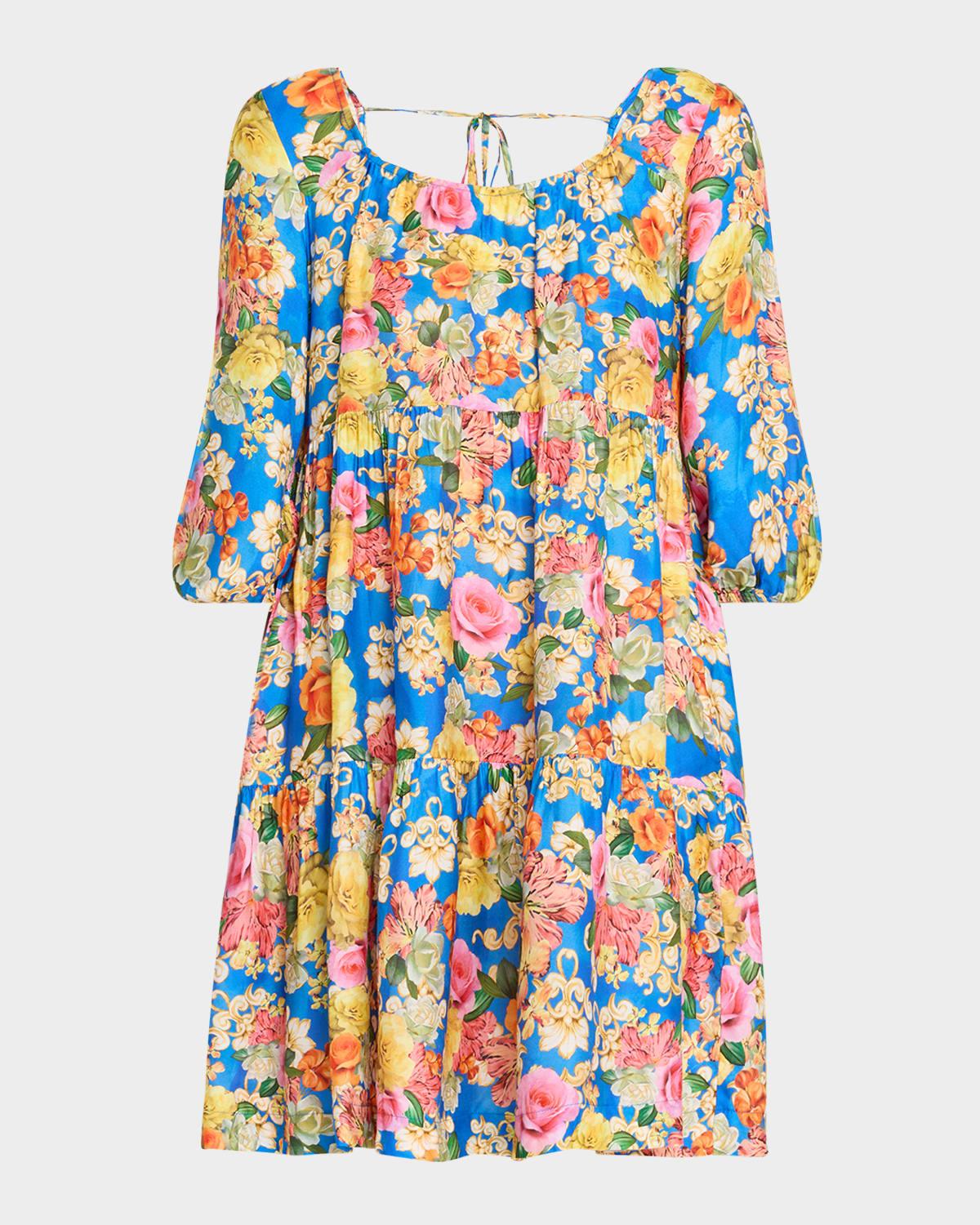 pauline tiered mini dress