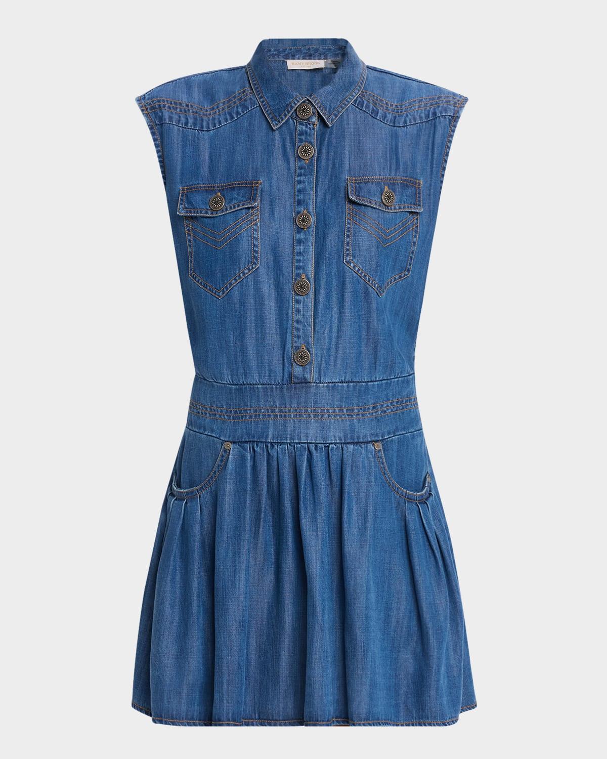 paxton chambray mini dress