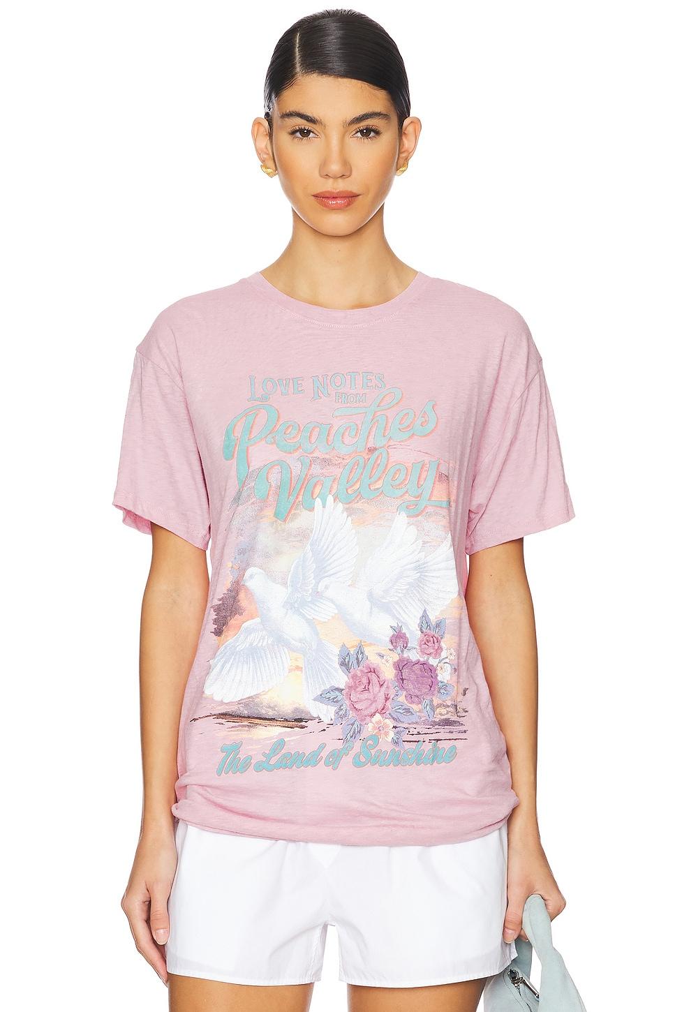 peaches biker tee