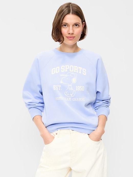 peanuts™ oversized raglan sweatshirt