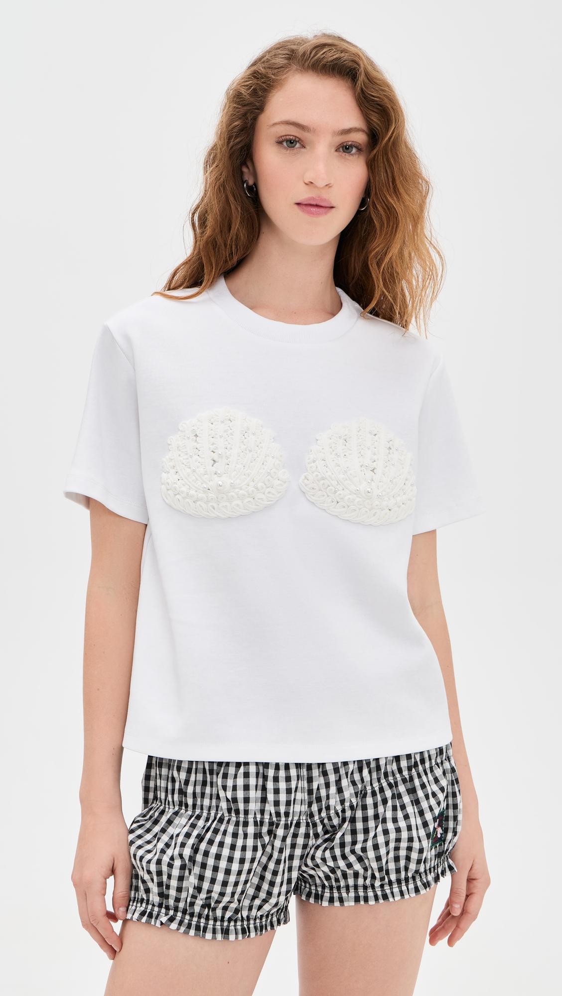 pearl seashell t-shirt