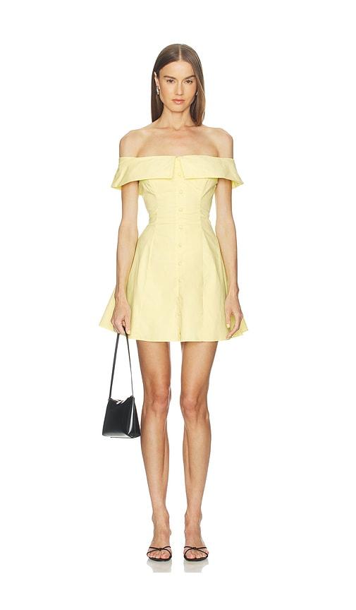 peixoto adeline mini dress in yellow.