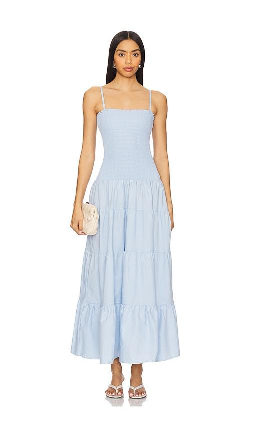peixoto clementine maxi dress in baby blue.