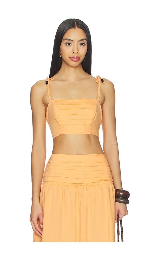 peixoto ezra top in orange.