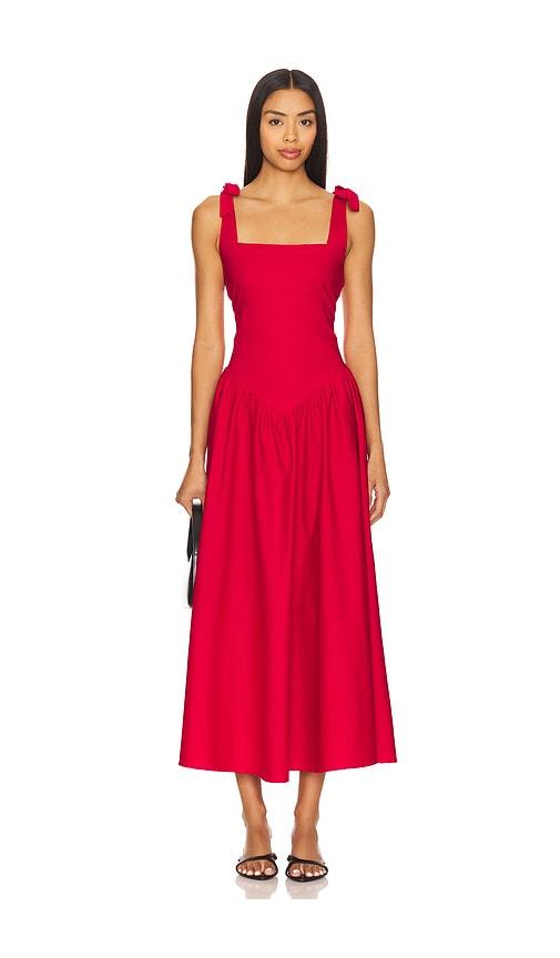 peixoto harlow maxi dress in red.