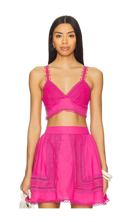 peixoto jasmine top in pink.