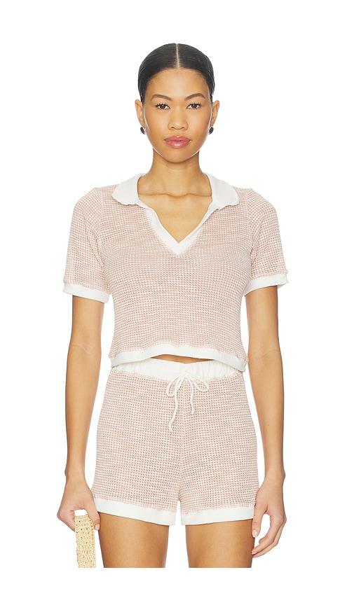 peixoto mila top in blush.