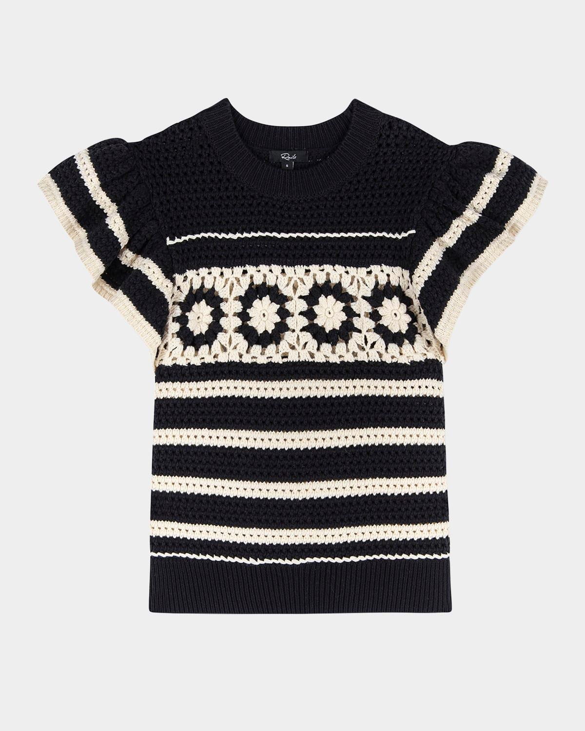 penelope crochet stripe top