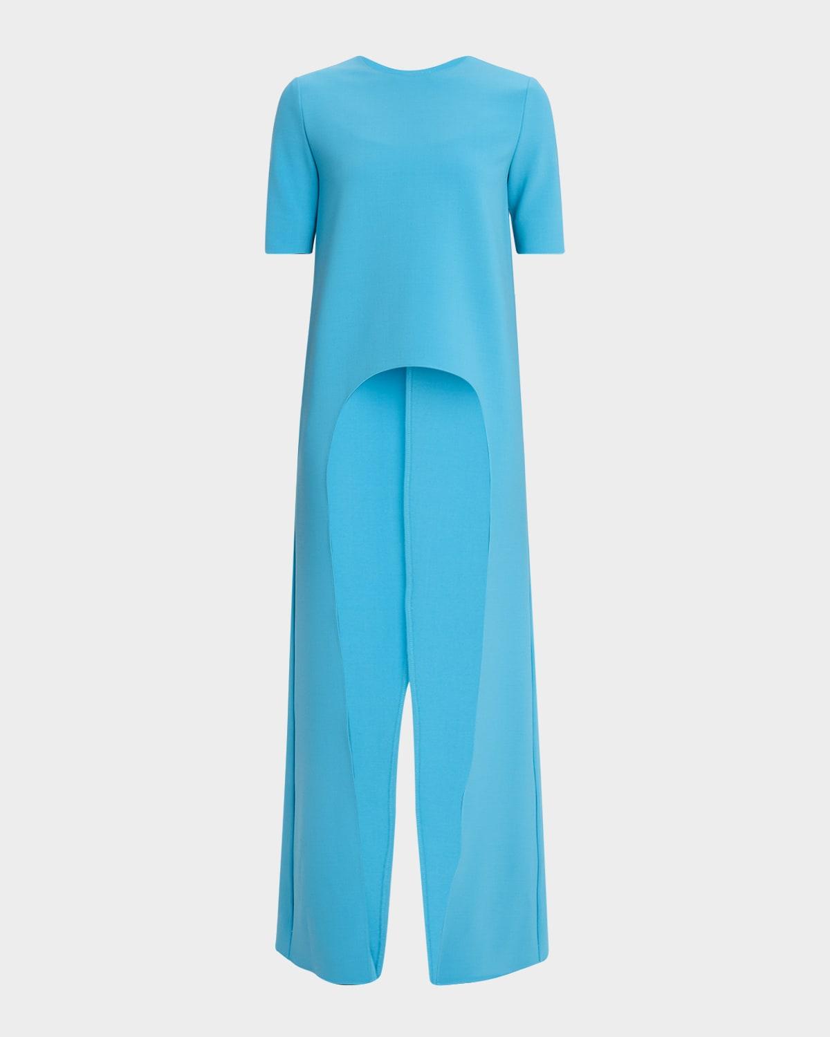penelope short-sleeve high-low top