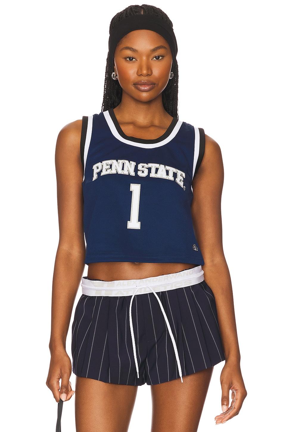 penn state cropped basketball jersey top