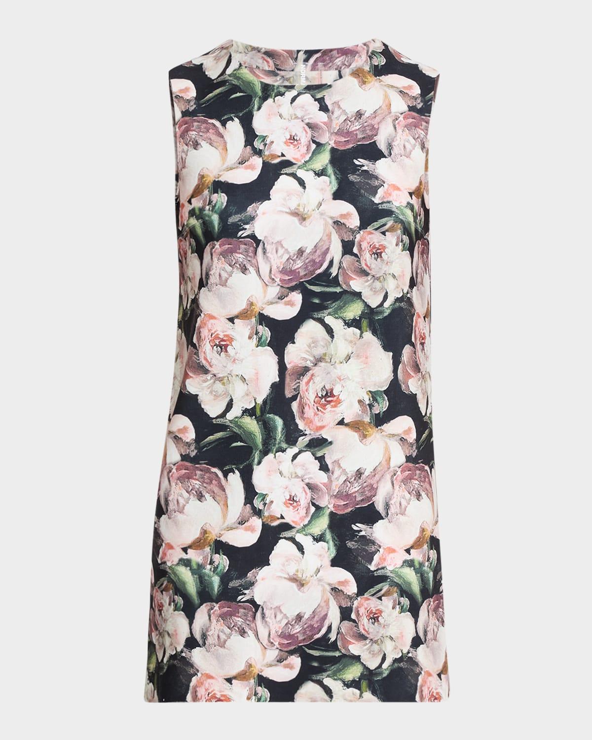 peony sleeveless mini dress