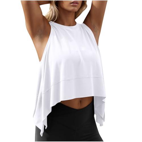 people dupes free, people dupe free, people top free, tank top for women summer sleeveless loose fit workout tops plus size crewneck casual cropped tanks blouse white