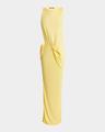 peplo longue cutout long dress