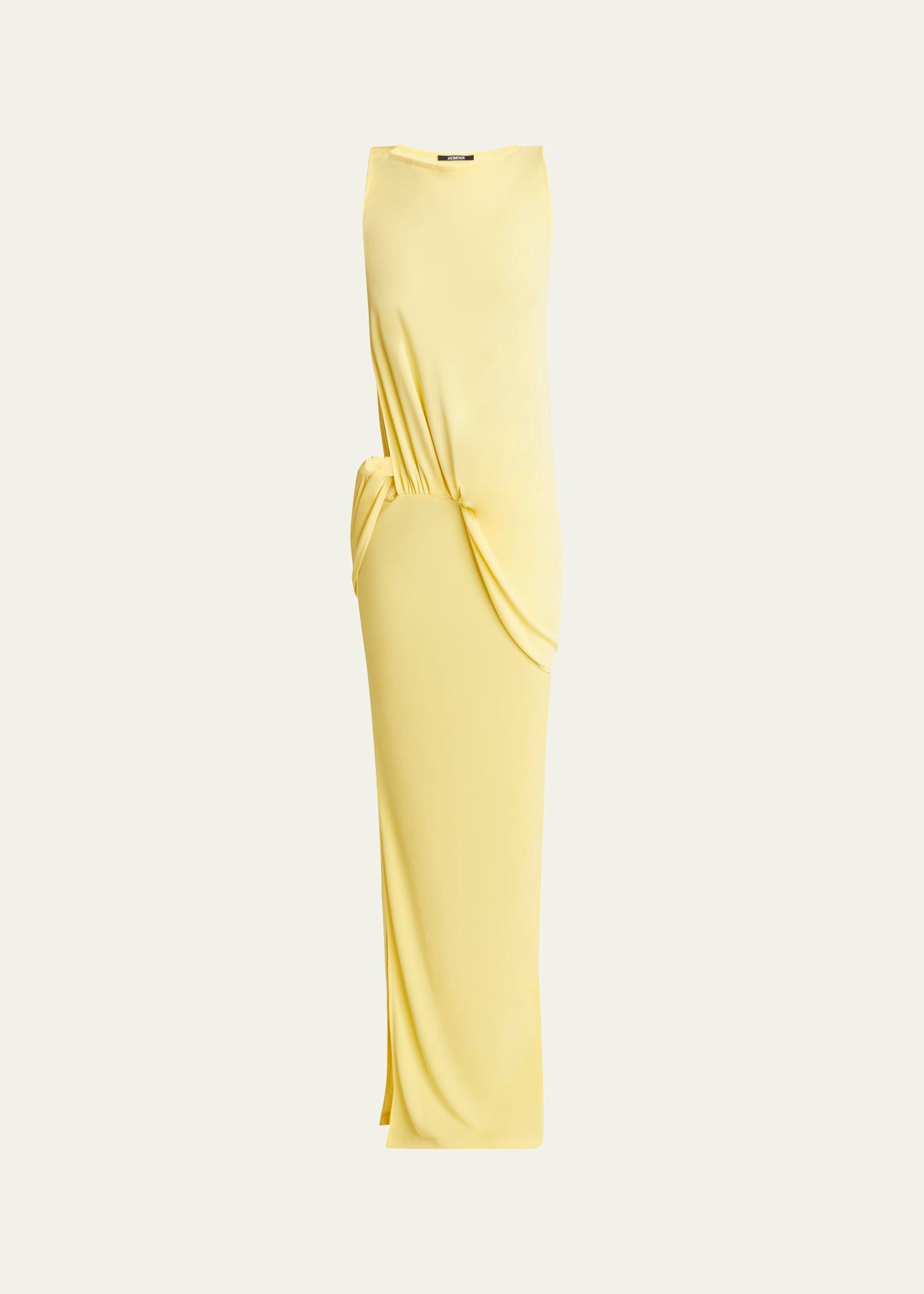 peplo longue cutout long dress