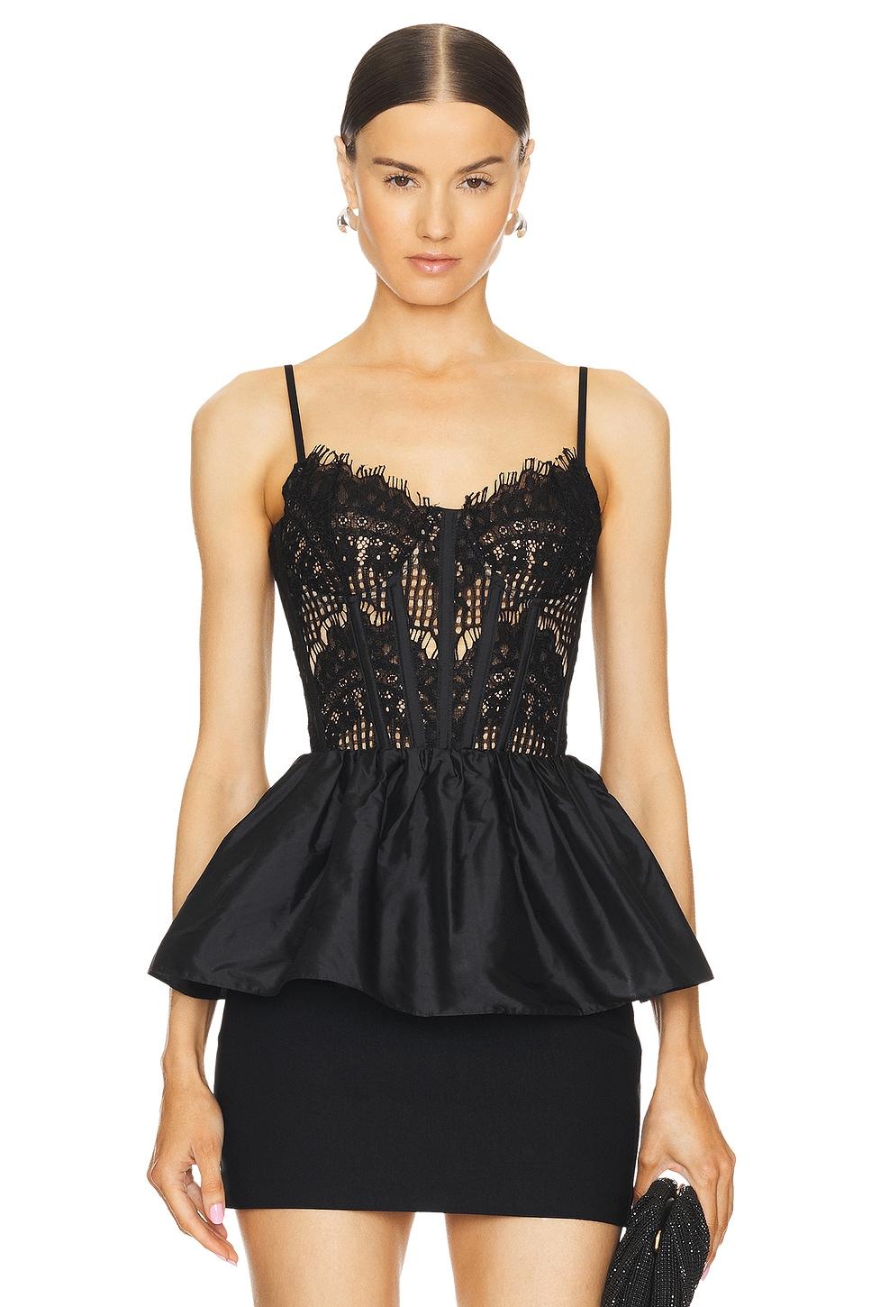 peplum bustier top