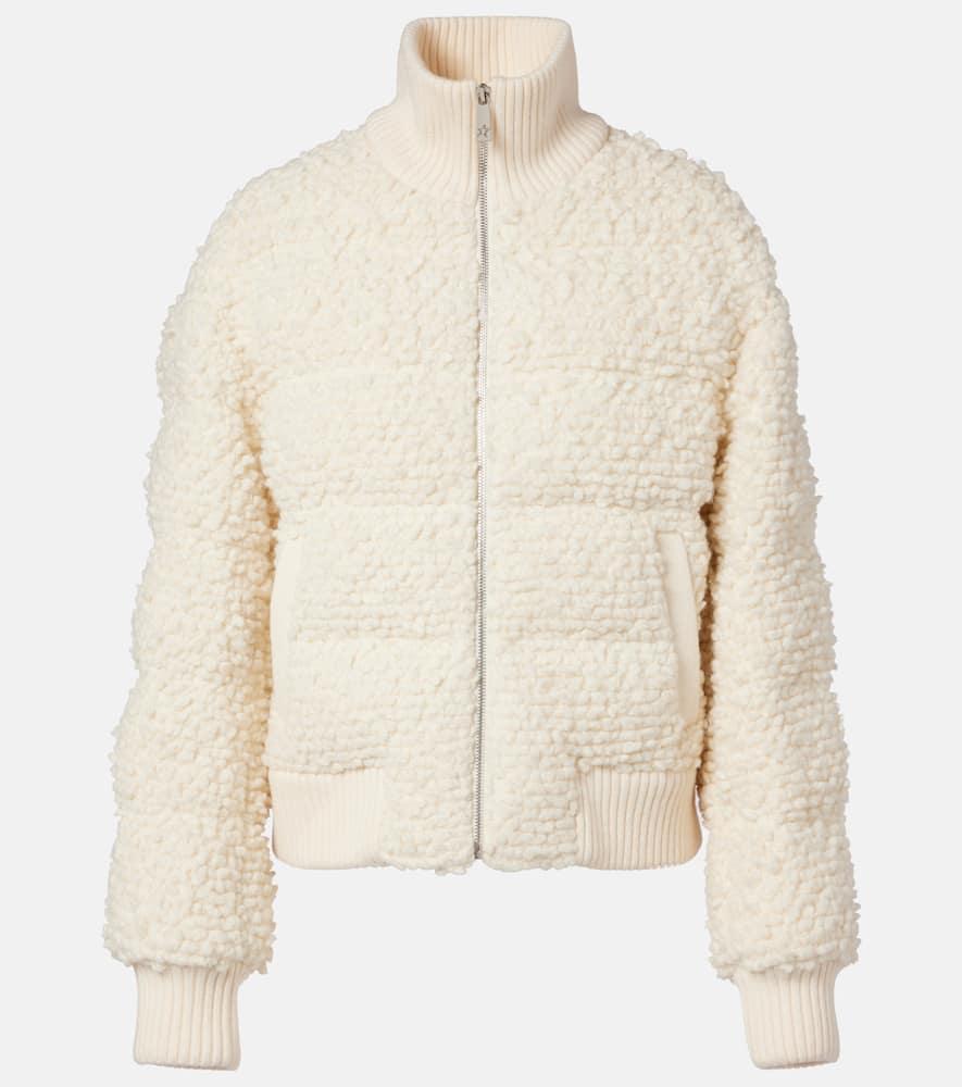 perfect moment après wool down bomber jacket