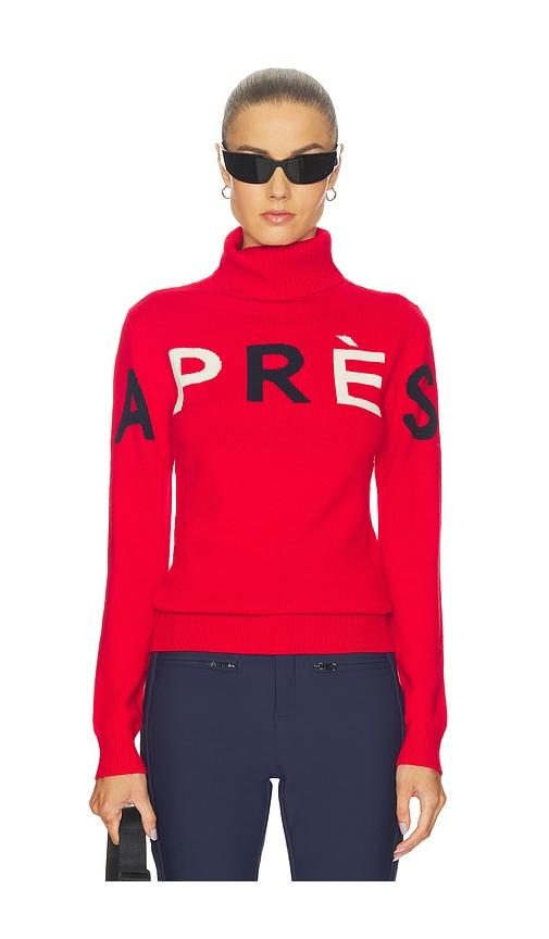 perfect moment apres sweater ii in red.