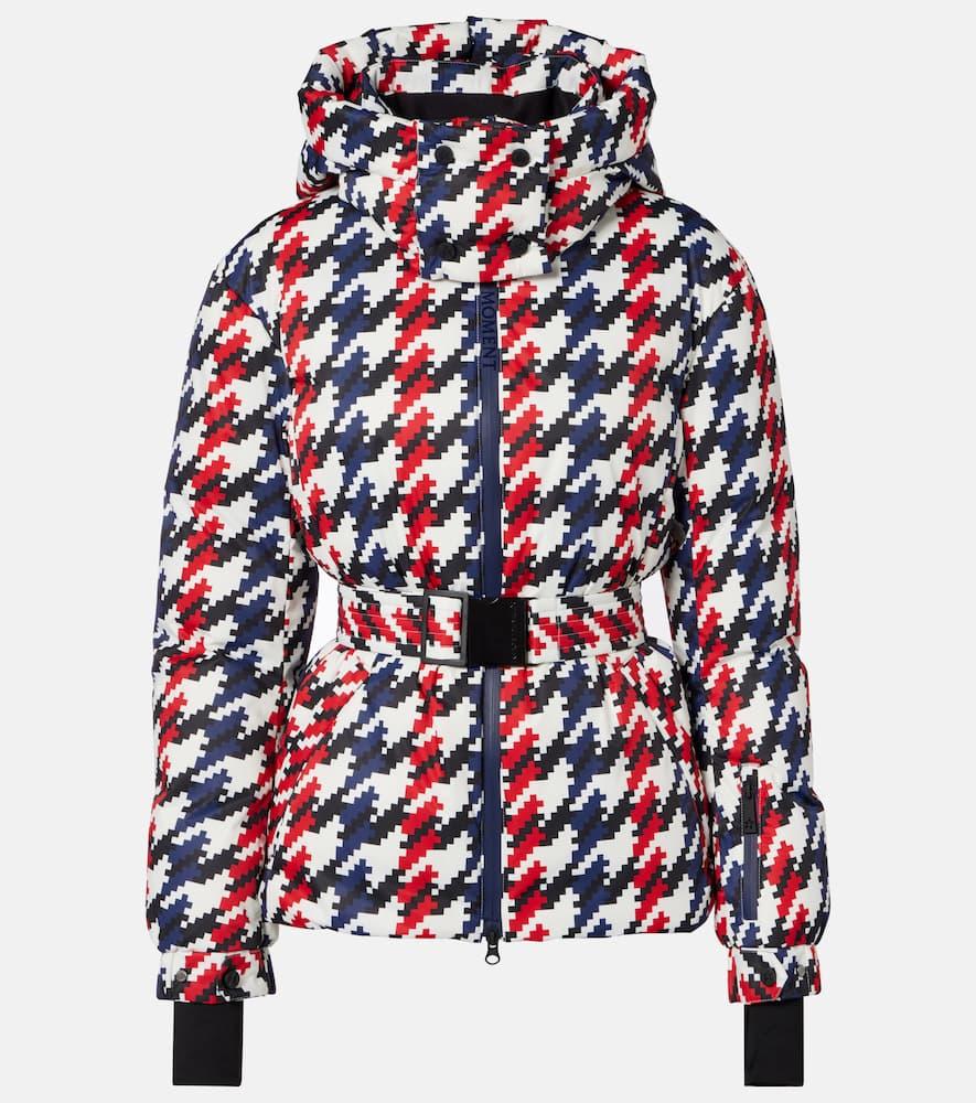 perfect moment candice houndstooth down ski jacket