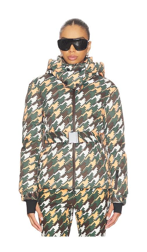perfect moment candice ski parka in green,orange.