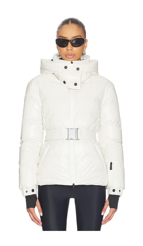 perfect moment candice ski parka in white.
