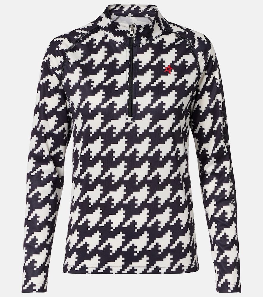 perfect moment houndstooth ski top