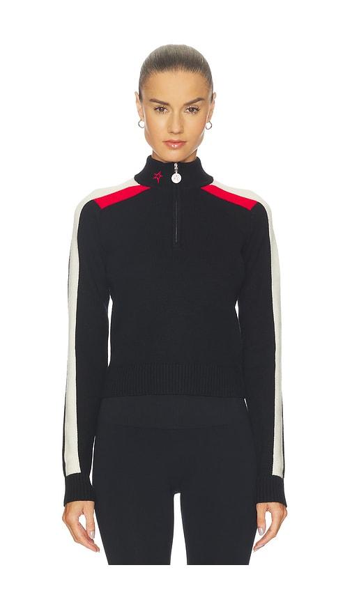 perfect moment la tour sweater in black.