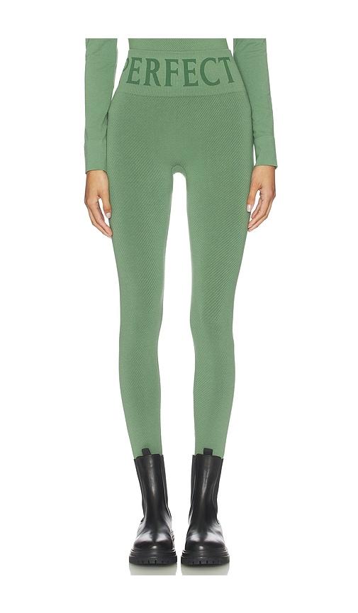 perfect moment perfect thermal legging in green.