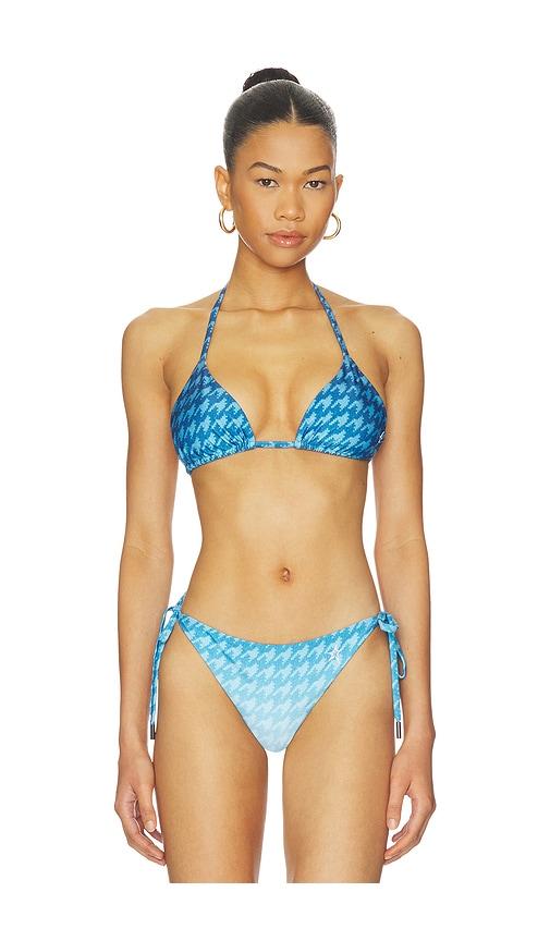 perfect moment salinas bikini top in blue.