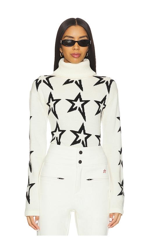 perfect moment star dust sweater in white.