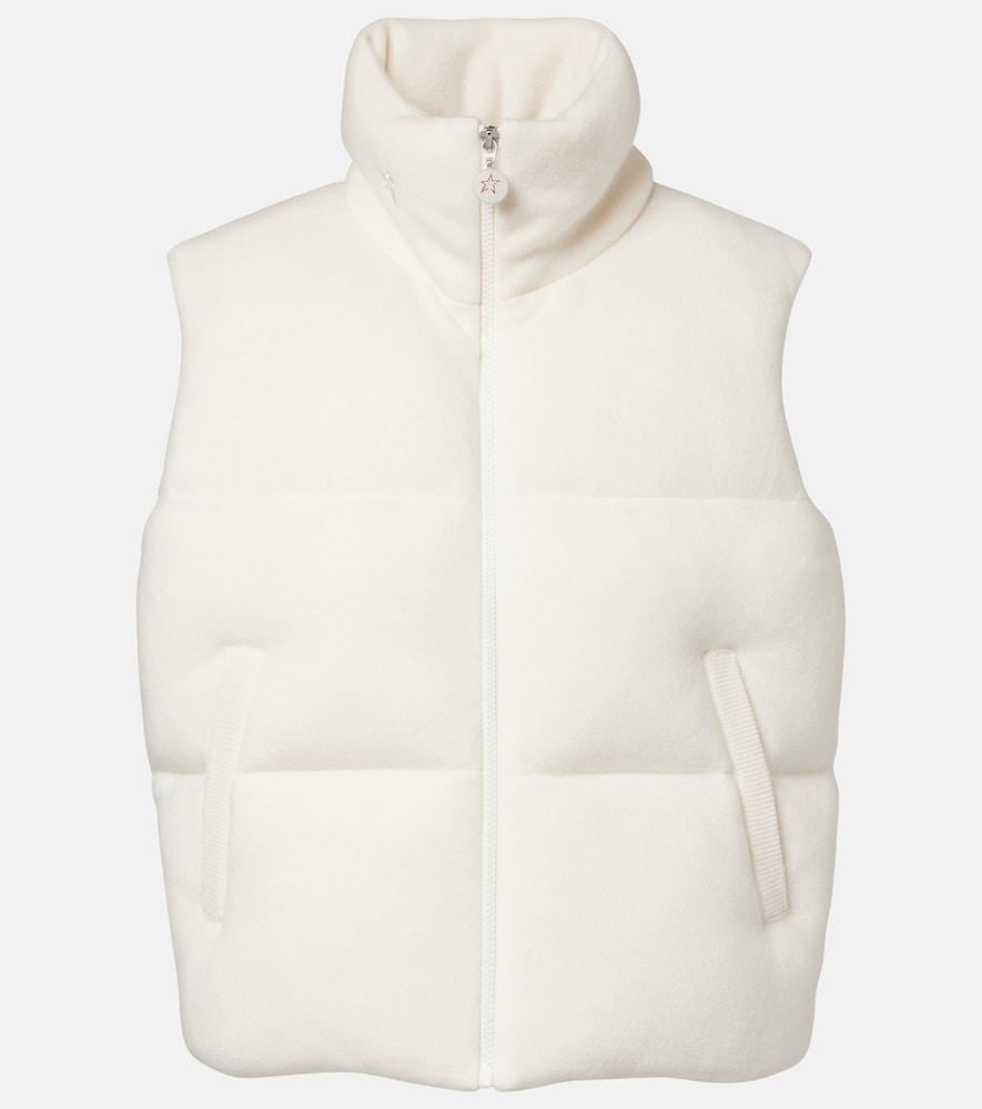 perfect moment wool and cashmere down vest