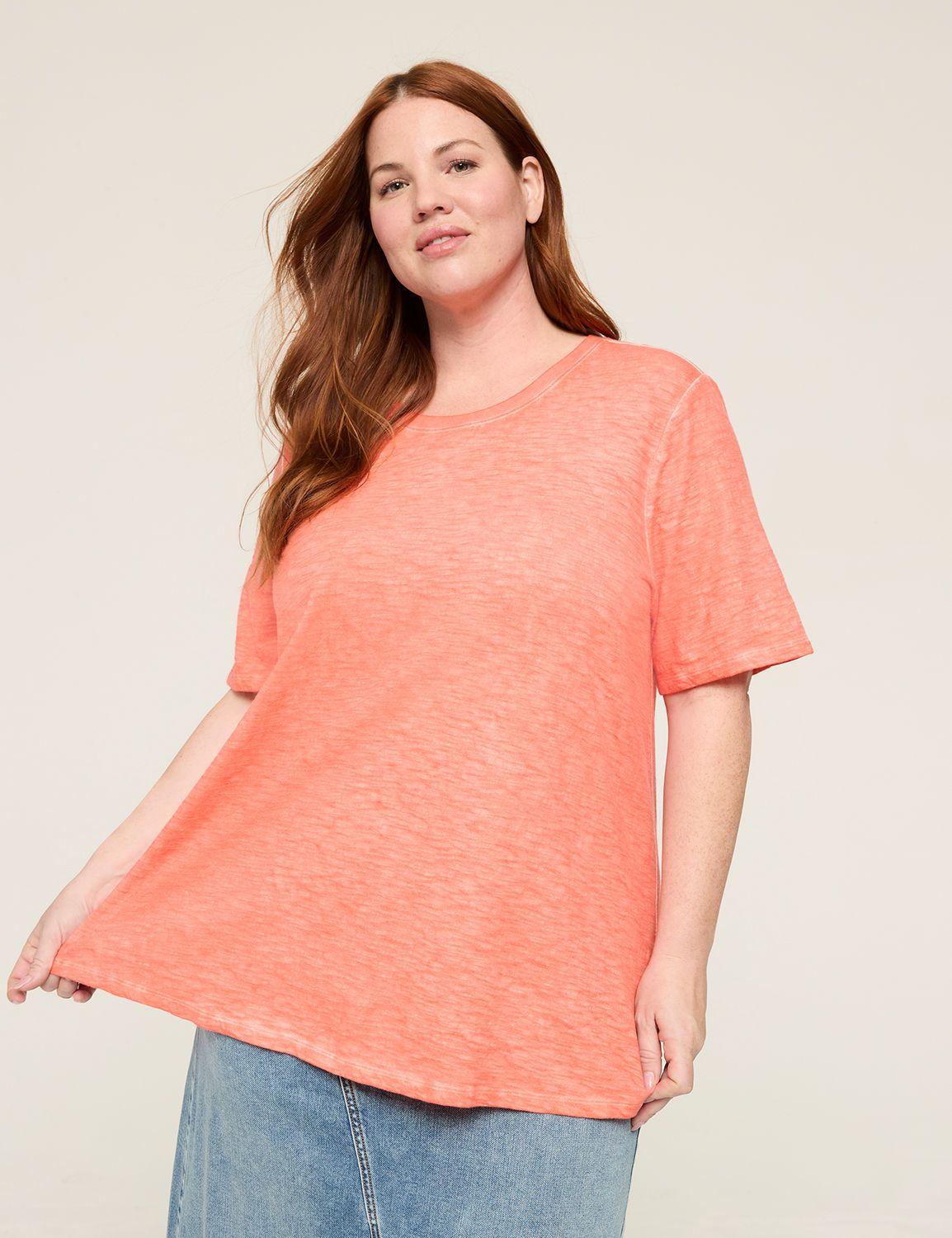 perfect sleeve crew-neck wash tee