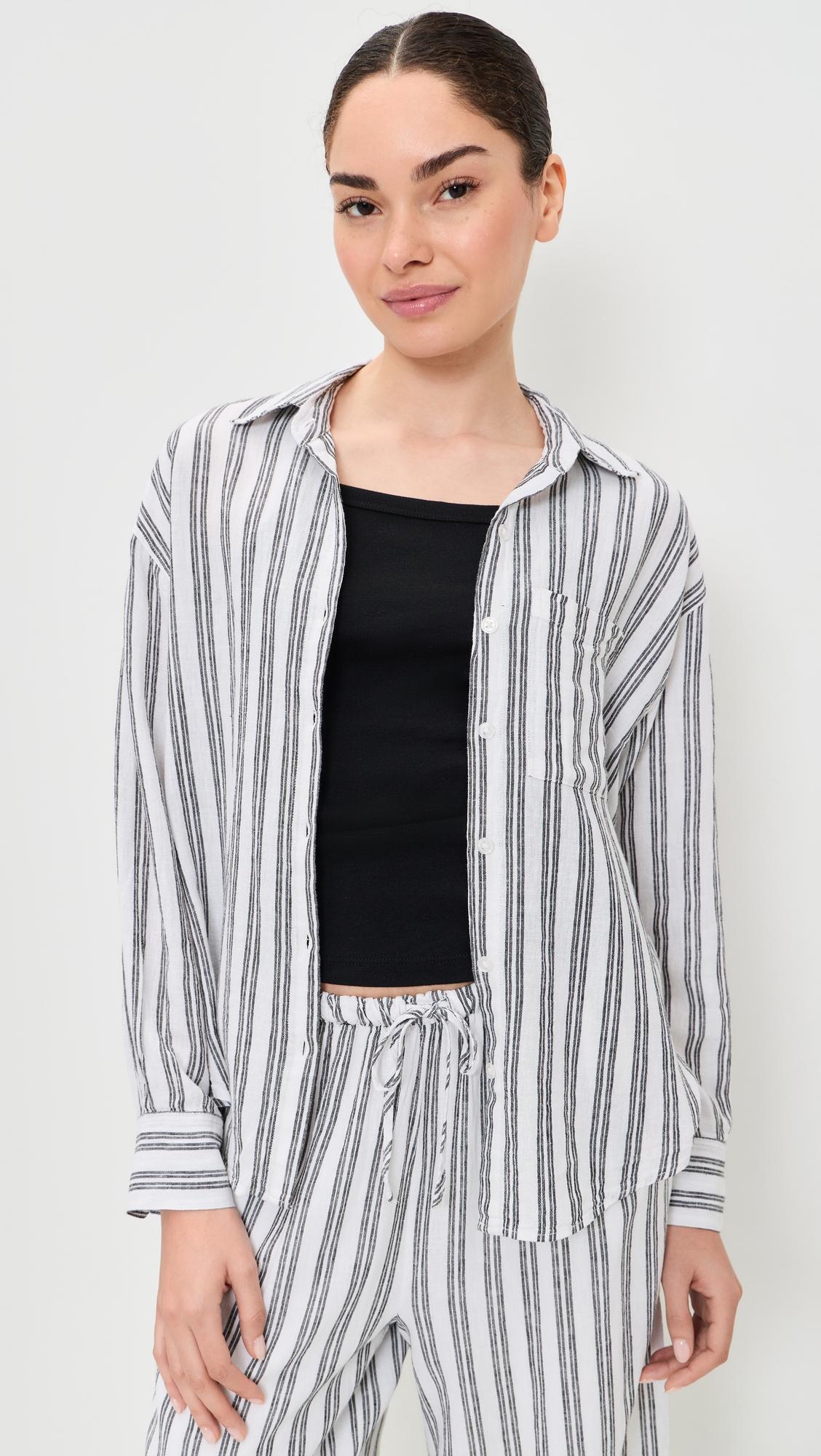 perfect stripe button up shirt